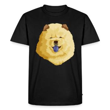 Chow Chow chien - T-shirt Premium bio Homme - noir - Devant - Nico (187cm)