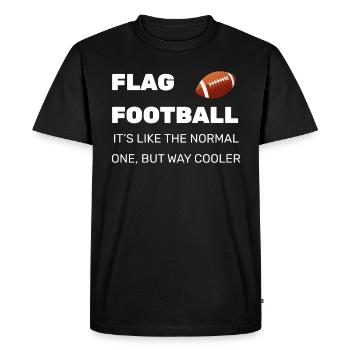 Cadeau de football de drapeau - T-shirt Premium bio Homme - noir - Devant - Nico (187cm)