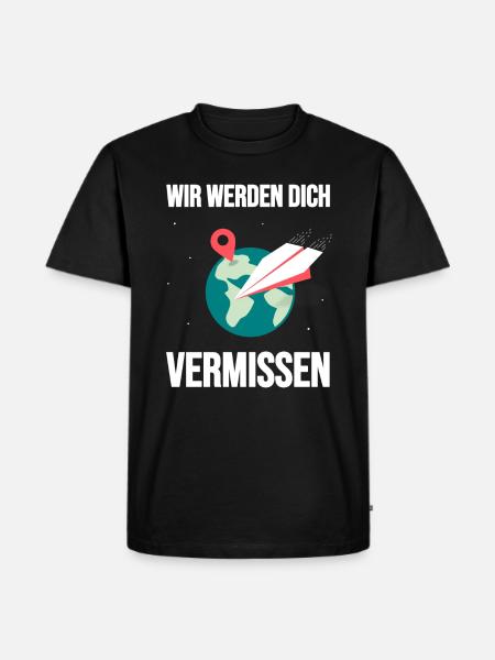 Vil savne dig at sige farvel emigration - Herre Premium økologisk T-shirt - sort