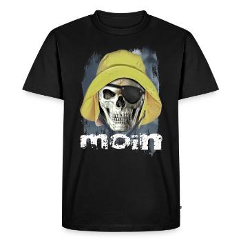 moin Pirate - Men's Premium Organic T-Shirt - black - Front - Nico (187cm)