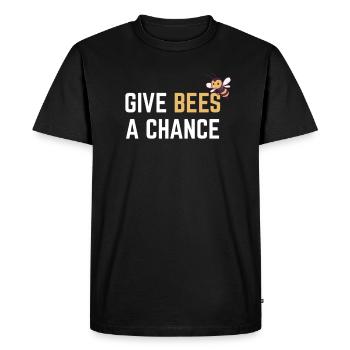 Animal rights activist gift for bee godfather Bee friend - Men's Premium Organic T-Shirt - black - Front - Nico (187cm)
