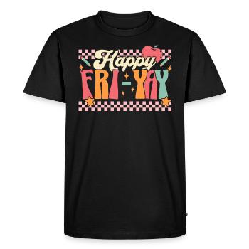 Humor Friday Teacher Weekend - Men's Premium Organic T-Shirt - black - Front - Nico (187cm)