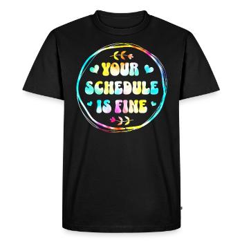 Conseil Scolaire Tie Dye Conseiller Scolaire - T-shirt Premium bio Homme - noir - Devant - Nico (187cm)