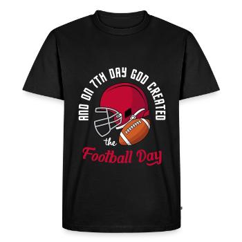 Joueur de football américain Sports American Football - T-shirt Premium bio Homme - noir - Devant - Nico (187cm)