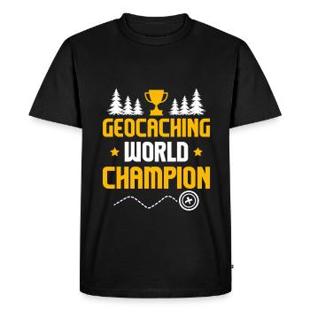 Scavenger Hunt Geocacher Adventure Geocaching - Men's Premium Organic T-Shirt - black - Front - Nico (187cm)