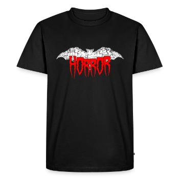 Horror Chauve-souris - T-shirt Premium bio Homme - noir - Devant - Nico (187cm)