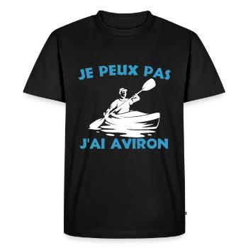 Je Peux Pas J'ai Aviron avironneur Rameur fans - T-shirt Premium bio Homme - noir - Devant - Nico (187cm)