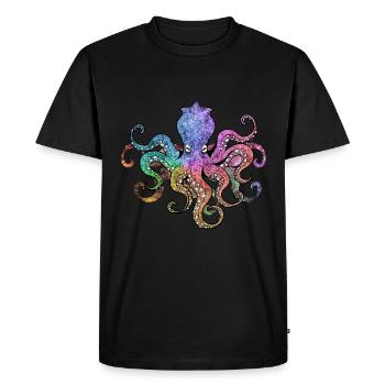 OCTOPUS OCTOPUS - T-shirt Premium bio Homme - noir - Devant - Nico (187cm)