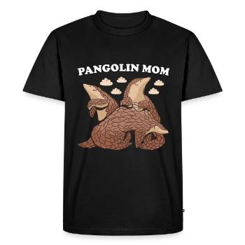 Pangolin Maman Pangolin - T-shirt Premium bio Homme - noir - Devant - Nico (187cm)