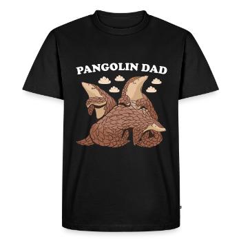 Pangolin Papa Pangolin - T-shirt Premium bio Homme - noir - Devant - Nico (187cm)