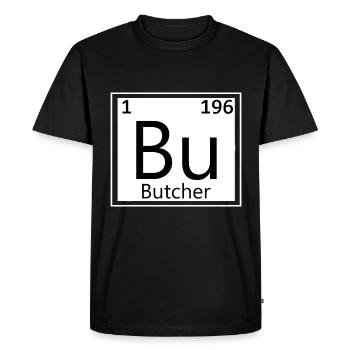 Butcher Periodic Table Meat Butcher - Men's Premium Organic T-Shirt - black - Front - Nico (187cm)