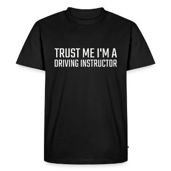 Instructeur de conduite Trust me Drive Tutor - T-shirt Premium bio Homme - noir - Devant - Nico (187cm)
