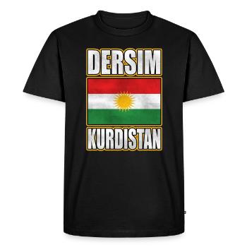 Dersim Kurdistan, Kurdistan Flag, Kurdish Flag - T-shirt Premium bio Homme - noir - Devant - Nico (187cm)