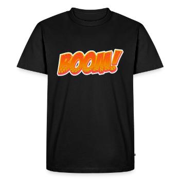 Boom! Explosive shirt for urban style. - Men's Premium Organic T-Shirt - black - Front - Nico (187cm)