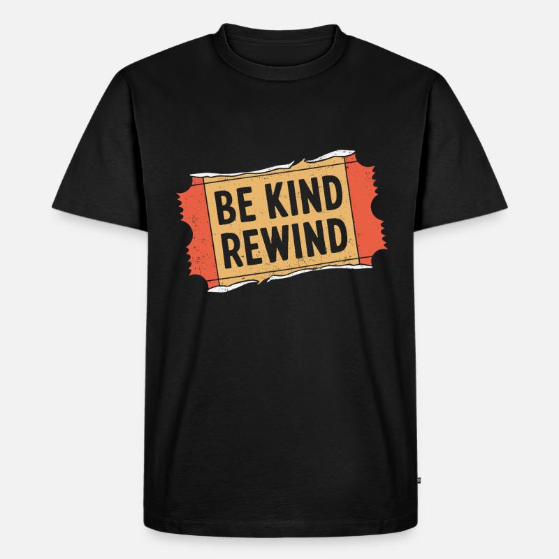 90er Jahre - Männer Premium Bio T-Shirt - Schwarz
