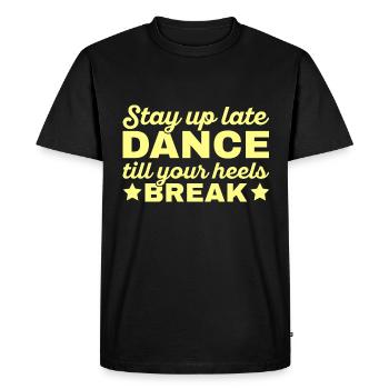 Dance Training Ballroom Couple Dance - Men's Premium Organic T-Shirt - black - Front - Nico (187cm)