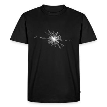 Explosion d’étoiles vectorielles Nova - T-shirt Premium bio Homme - noir - Devant - Nico (187cm)