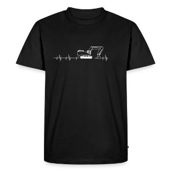Article de fan pour tous les conducteurs de pelle - T-shirt Premium bio Homme - noir - Devant - Nico (187cm)