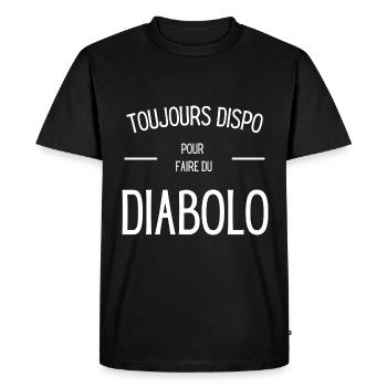 Cadeau humour diabolo cirque passion drôle - T-shirt Premium bio Homme - noir - Devant - Nico (187cm)