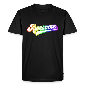 Fierté LGBTQ géniale | Faire preuve de fierté et de diversité - T-shirt Premium bio Homme - noir - Devant - Nico (187cm)
