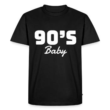 Cadeau rétro des années 90 des années 90 - T-shirt Premium bio Homme - noir - Devant - Nico (187cm)