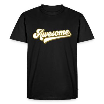 Awesome | Colors change - Men's Premium Organic T-Shirt - black - Front - Nico (187cm)