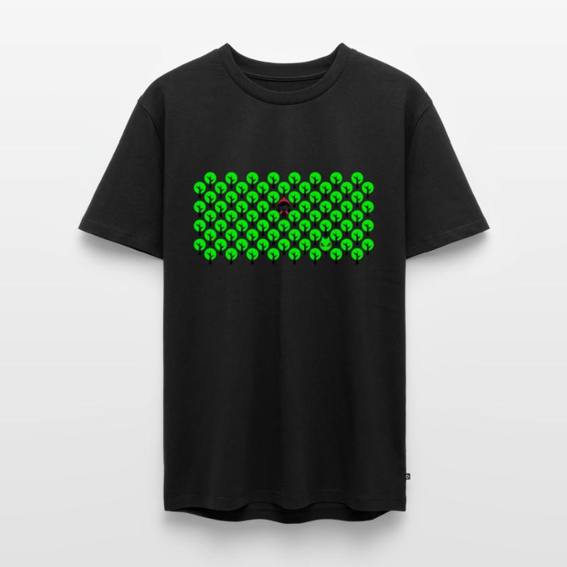 Fairytale - Rotkaeppchen - Märchen - Wolf - Quer Männer Premium Bio T-Shirt