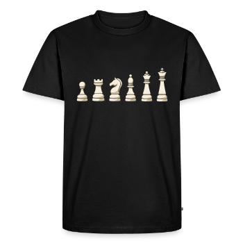 Échecs d’échecs cadeaux - T-shirt Premium bio Homme - noir - Devant - Nico (187cm)