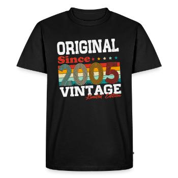 Original 2005 vintage vintage cadeau d’anniversaire - T-shirt Premium bio Homme - noir - Devant - Nico (187cm)