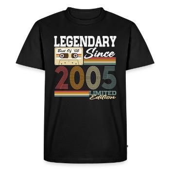 2005 vintage vintage cadeau d’anniversaire rétro - T-shirt Premium bio Homme - noir - Devant - Nico (187cm)