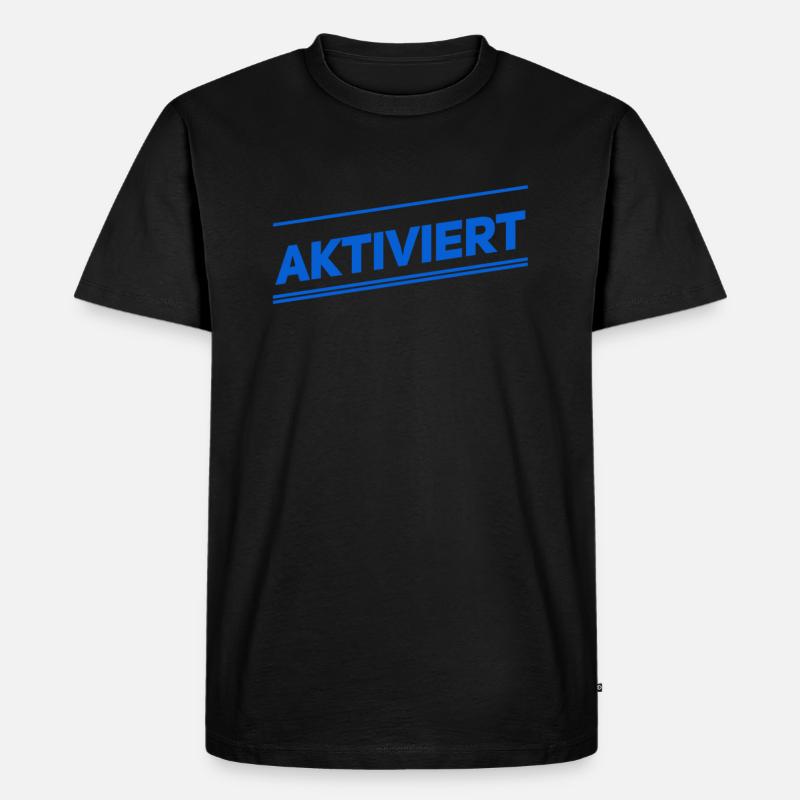 ich wurde aktiviert - Männer Premium Bio T-Shirt - Schwarz
