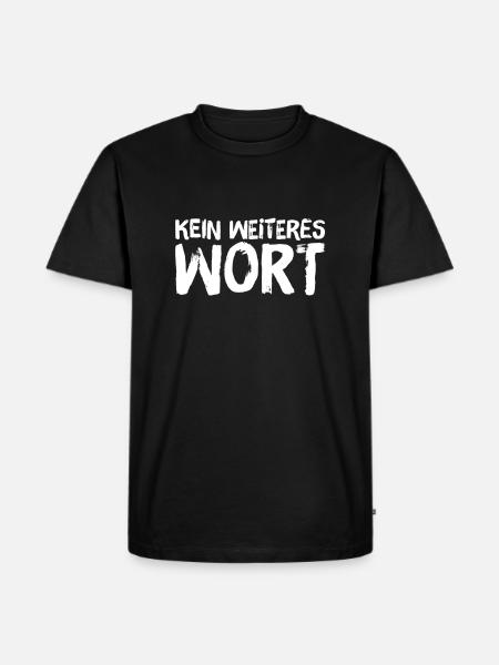 halt die Klappe - Männer Premium Bio T-Shirt - Schwarz