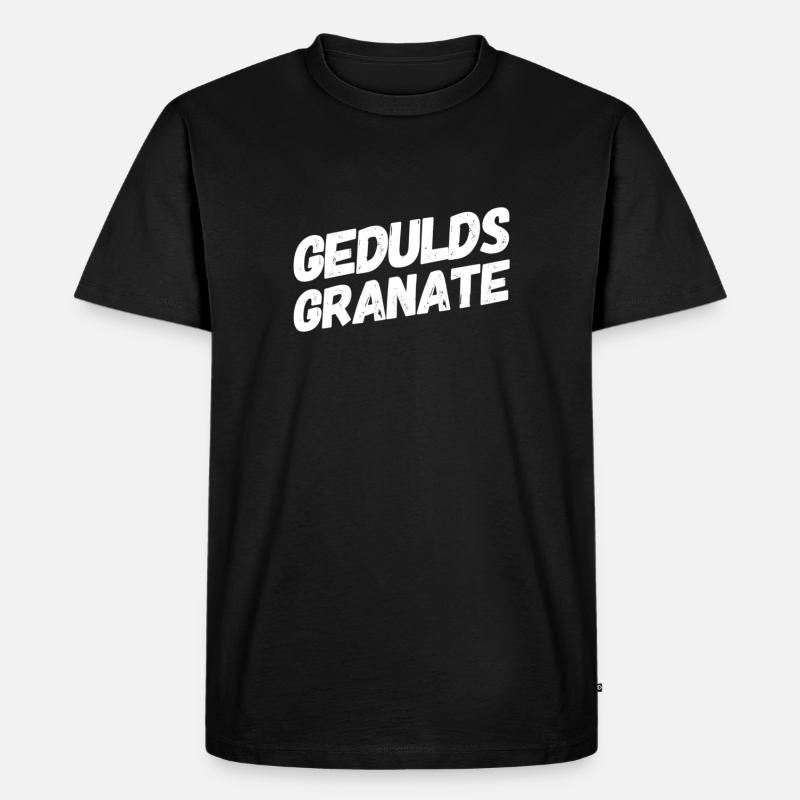 ich liebe Geduld - Männer Premium Bio T-Shirt - Schwarz
