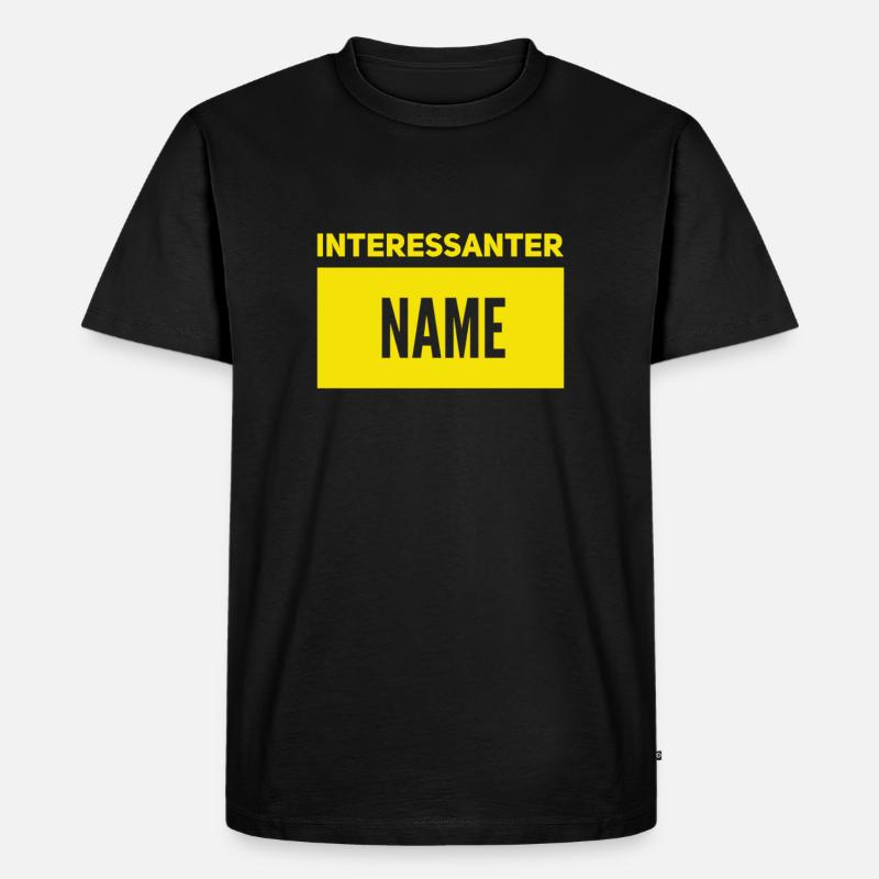Cooler Name - Männer Premium Bio T-Shirt - Schwarz