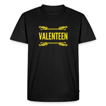 Valentine's Day is fantastic - Men's Premium Organic T-Shirt - black - Front - Nico (187cm)