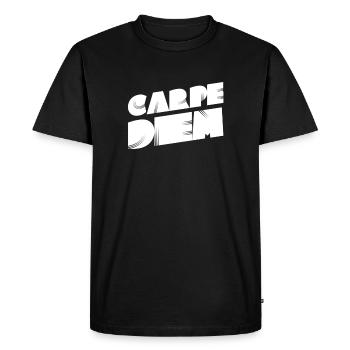 J’aime la journée - T-shirt Premium bio Homme - noir - Devant - Nico (187cm)