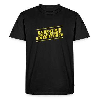 Je suis totalement surpris - T-shirt Premium bio Homme - noir - Devant - Nico (187cm)