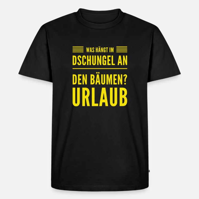die Bäume im Dschungel - Männer Premium Bio T-Shirt - Schwarz