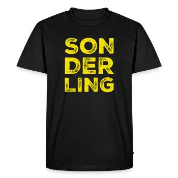 Il y a un excentrique devant vous - T-shirt Premium bio Homme - noir - Devant - Nico (187cm)