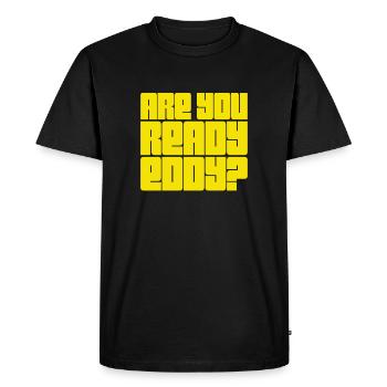 Je suis prêt - T-shirt Premium bio Homme - noir - Devant - Nico (187cm)