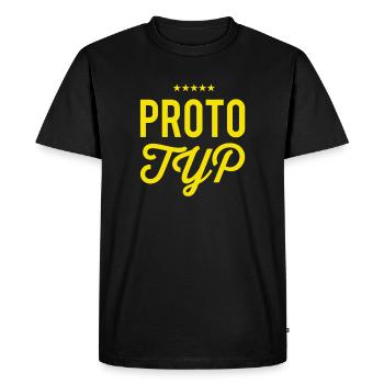 this is what a prototype looks like - Men's Premium Organic T-Shirt - black - Front - Nico (187cm)