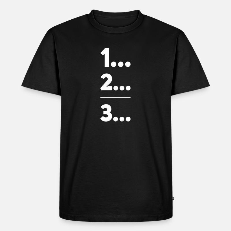 First, second, third - Men's Premium Organic T-Shirt - black