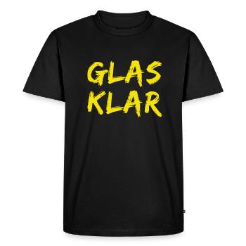 C’est clair pour moi - T-shirt Premium bio Homme - noir - Devant - Nico (187cm)