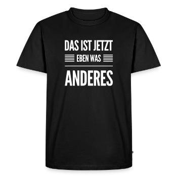 Opinions change - Men's Premium Organic T-Shirt - black - Front - Nico (187cm)