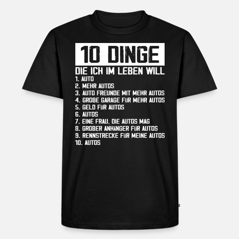 Auto Tuning Schrauber - Männer Premium Bio T-Shirt - Schwarz