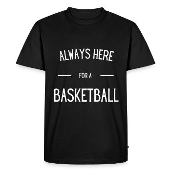 Gift basketball basketball funny sport passion - Men's Premium Organic T-Shirt - black - Front - Nico (187cm)