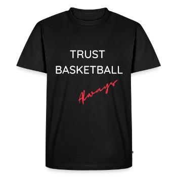 Gift basketball basketball funny sport passion - Men's Premium Organic T-Shirt - black - Front - Nico (187cm)