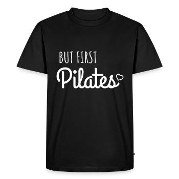 Mais le premier pilates - T-shirt Premium bio Homme - noir - Devant - Nico (187cm)