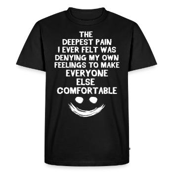 Dépression Dépressif psyché thérapie bipolaire - T-shirt Premium bio Homme - noir - Devant - Nico (187cm)