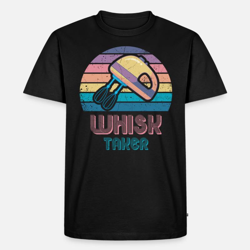 Schneebesenträger Für Bäcker Oder Backfans - Männer Premium Bio T-Shirt - Schwarz